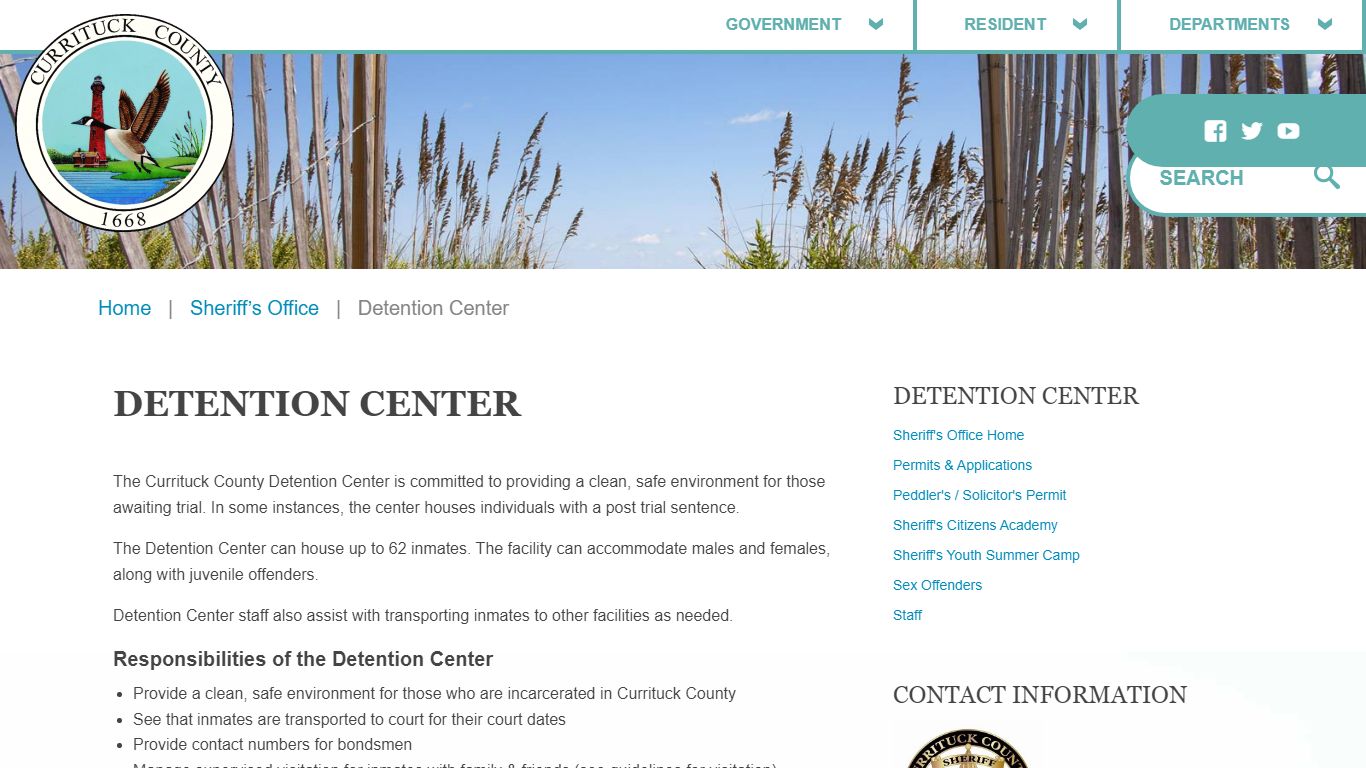 Detention Center – Currituck County